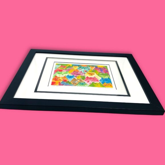 “TUTI FRUITI” Whimsical Cat Art Print By CATMANDREW Drew Strouble 16x12x1 RARE! - Picture 6 of 10
